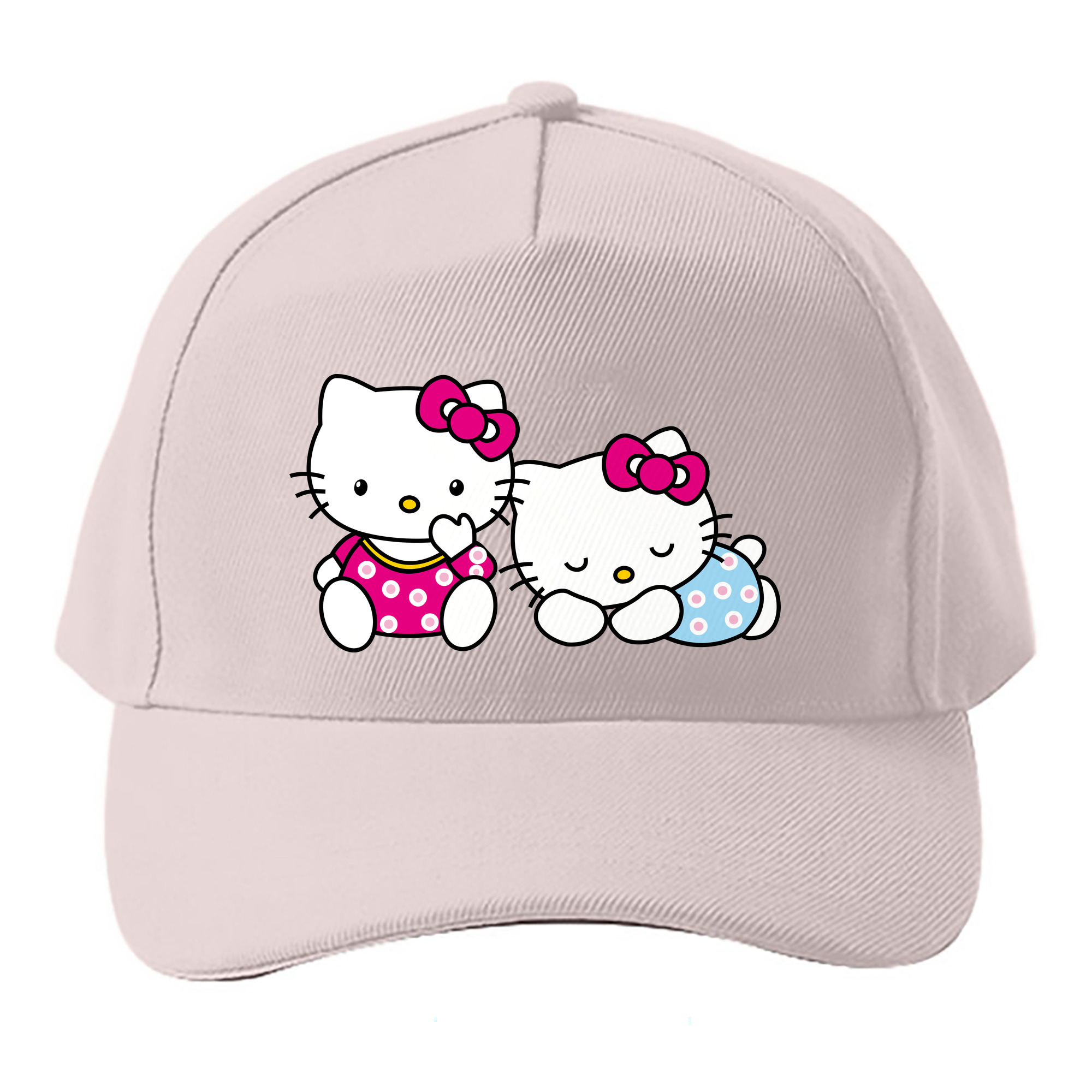 （画像用） Hello Kitty ハローキティ ベースボールキャップ 綿100％ 男女兼用 帽子 スポーツ